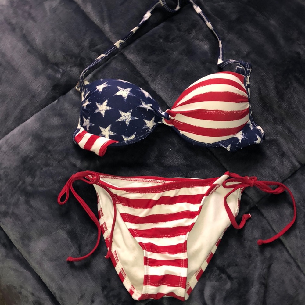 American flag bathing suit